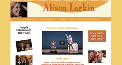 Desktop Screenshot of alisonlarkin.com