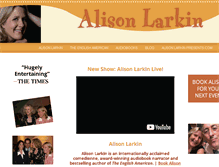 Tablet Screenshot of alisonlarkin.com